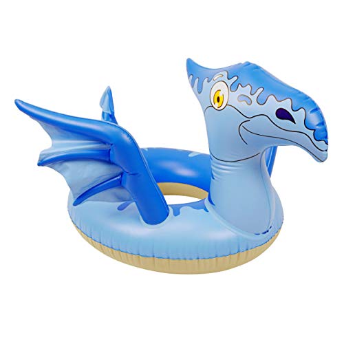 View the best prices for: yard dinosaur rubber rings swim rings for kids, floats for swimming pools, childrens swimming ring with a zizi sound, pool inflatable toys for summer learn to swim