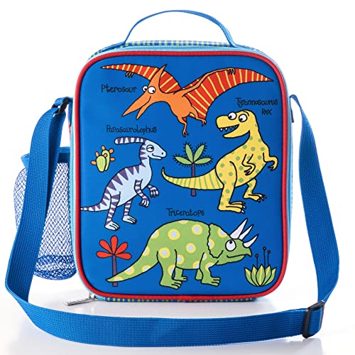 boys blue dinosaur lunch bag