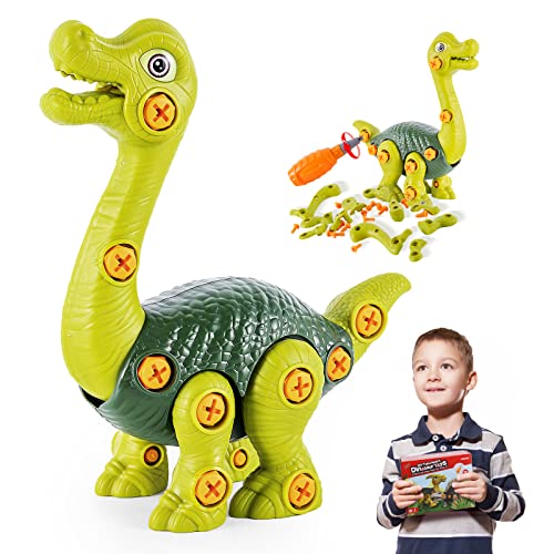 Take apart brachiosaurus toy with tools - starpony