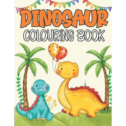Dinosaur Colouring Book by Happy Little Dreamers