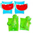 2 pairs of inflatable armbands featuring dinosaurs & water mellons Main Thumbnail
