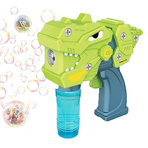 take-apart dinosaur bubble shooter with bubble mix