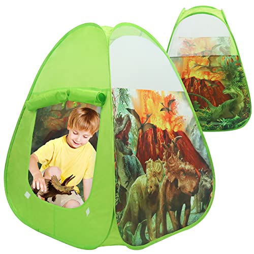  kids boys dinosaur toys tent: pop up play tent for 2-6 year old boy girls gifts birthday party decorations for toddler kid age 3 4 5 children indoor outdoor present playhouse toy for baby toddlers