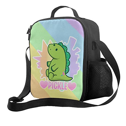 View the best prices for: lunch bag featuring pickle the dinosaur