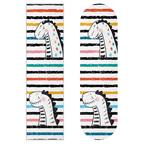 Skateboard Stickers Color Dinosaur Skateboard Decal Waterproof Designed For Kids Teens Boys Girls And Adults