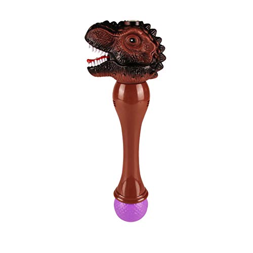 t-rex head bubble wand with musical light