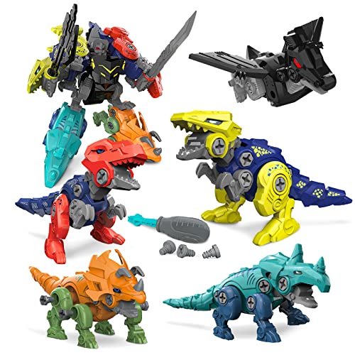 5 in 1 transforming take apart dinosaur toys - weefeestar