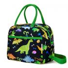 green and black dinosaur lunch bag Main Thumbnail