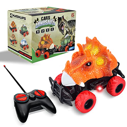Remote Control Triceratops Monster Truck - Orange