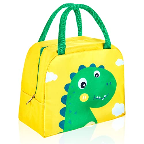 bright dinosaur insulated lunch box