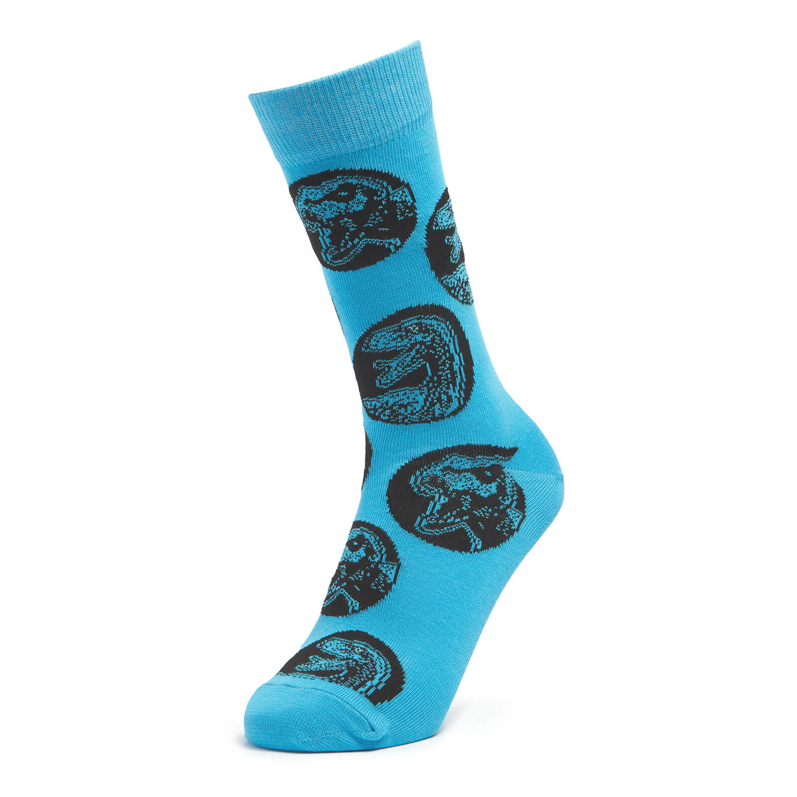 mens blue jurassic world socks