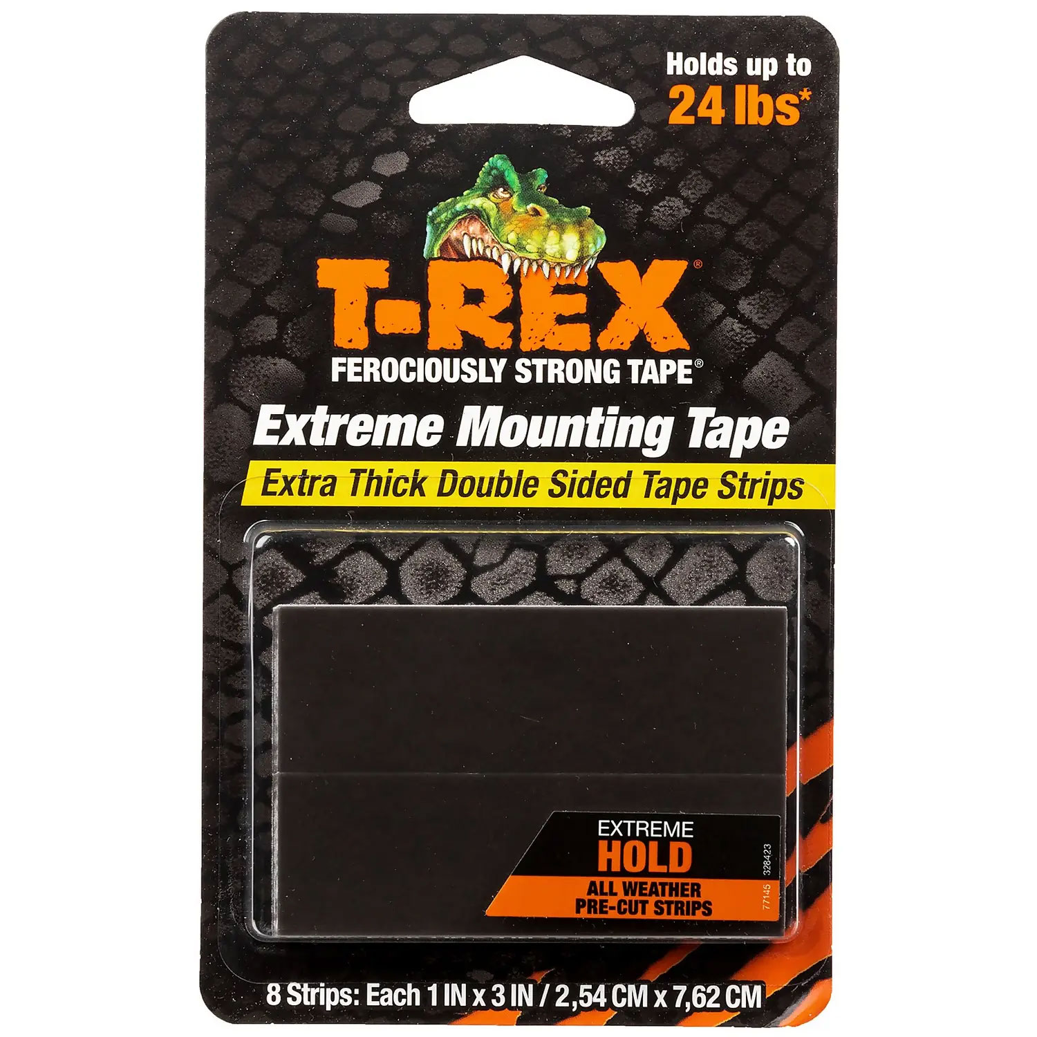 t-rex extreme mounting tape strips (8 strips)