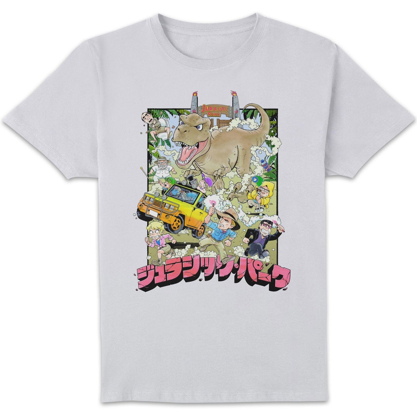  Jurassic Park Anime Character Scene Anime Unisex T-Shirt
