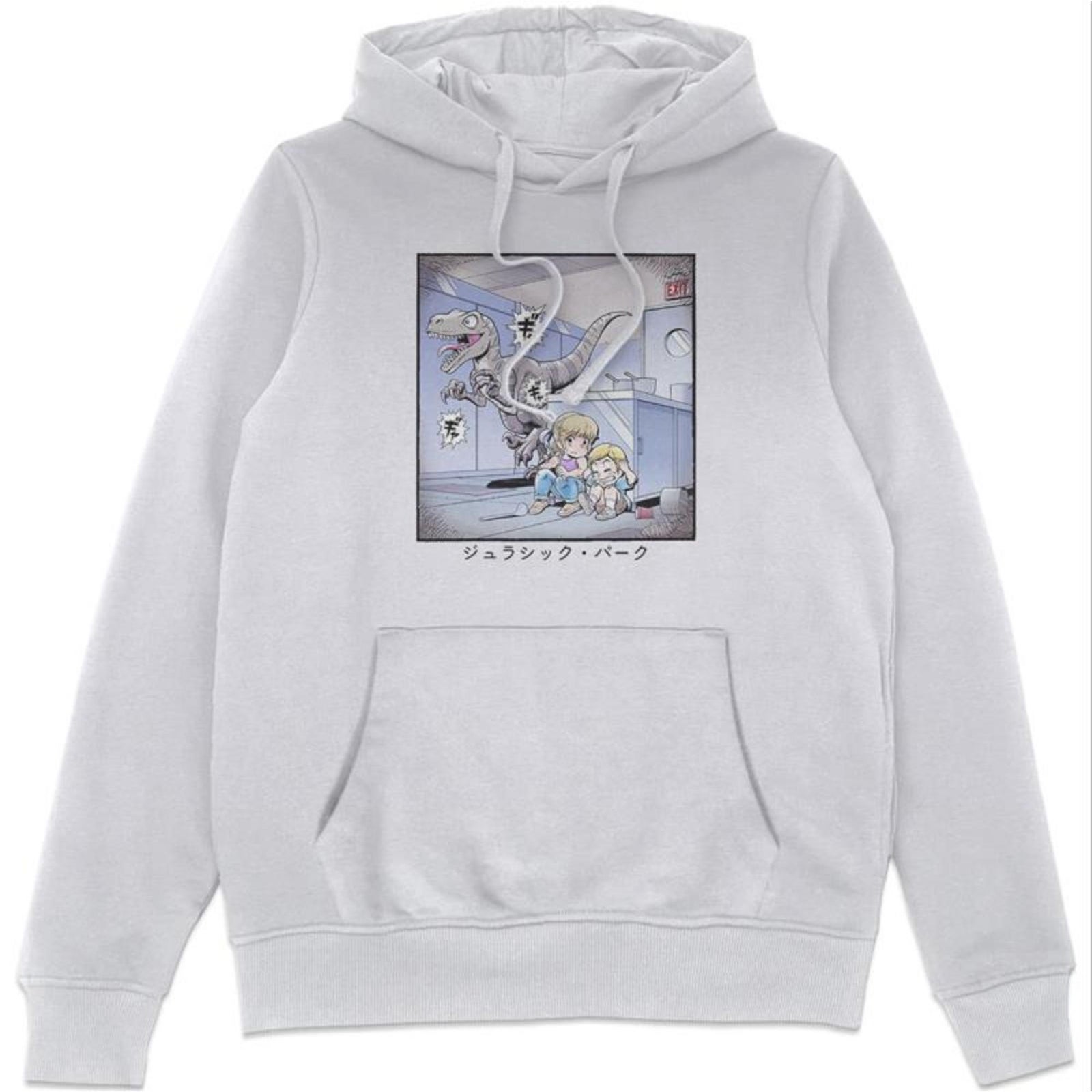  Jurassic Park Anime Raptor Scene Anime Hoodie