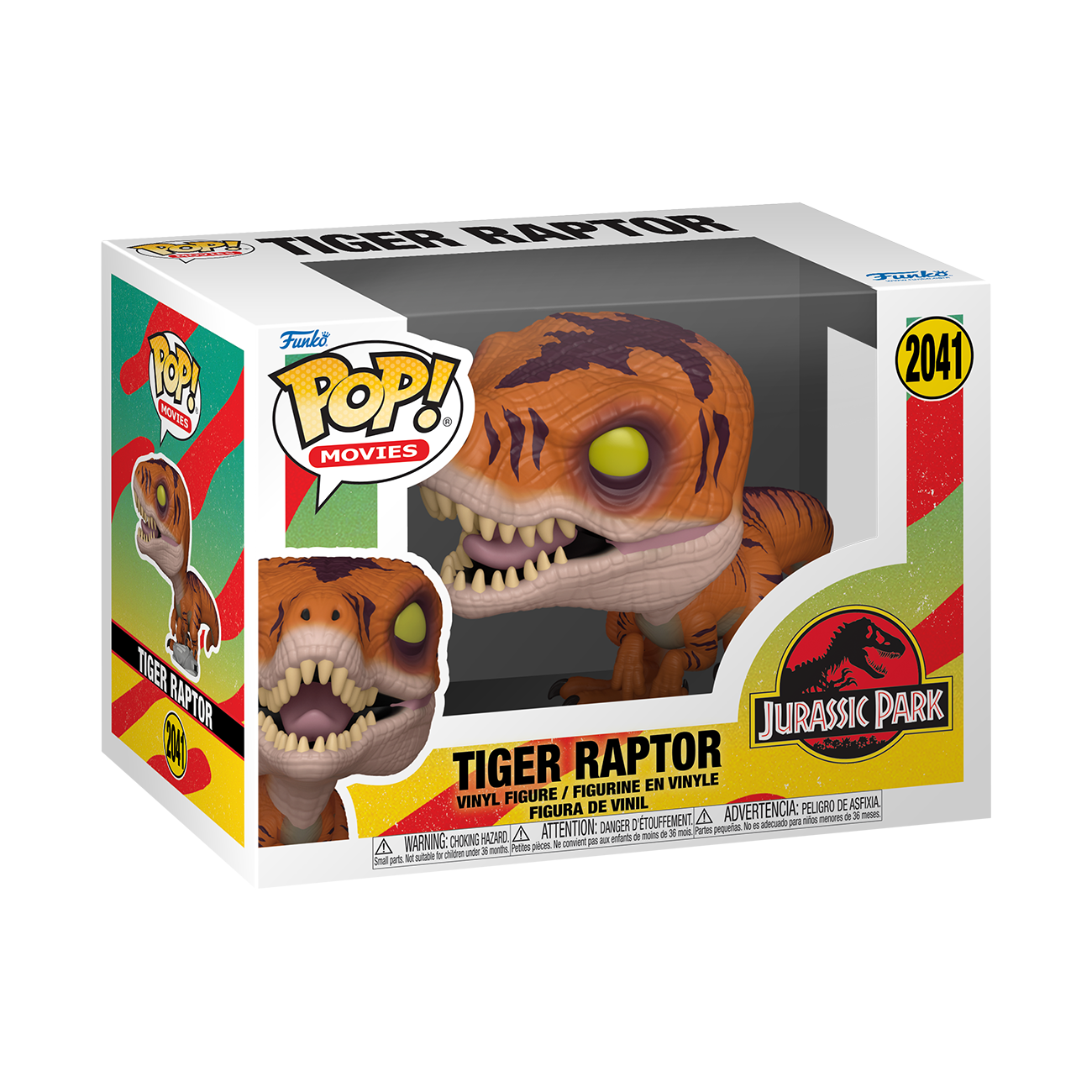 Jurassic Park Funko POP! Tiger Raptor Vinyl Figure