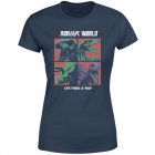Jurassic Park World Four Colour Faces Women' T-Shirt Main Thumbnail