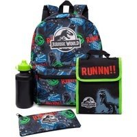 Jurassic World Logo Backpack 4 Piece Set