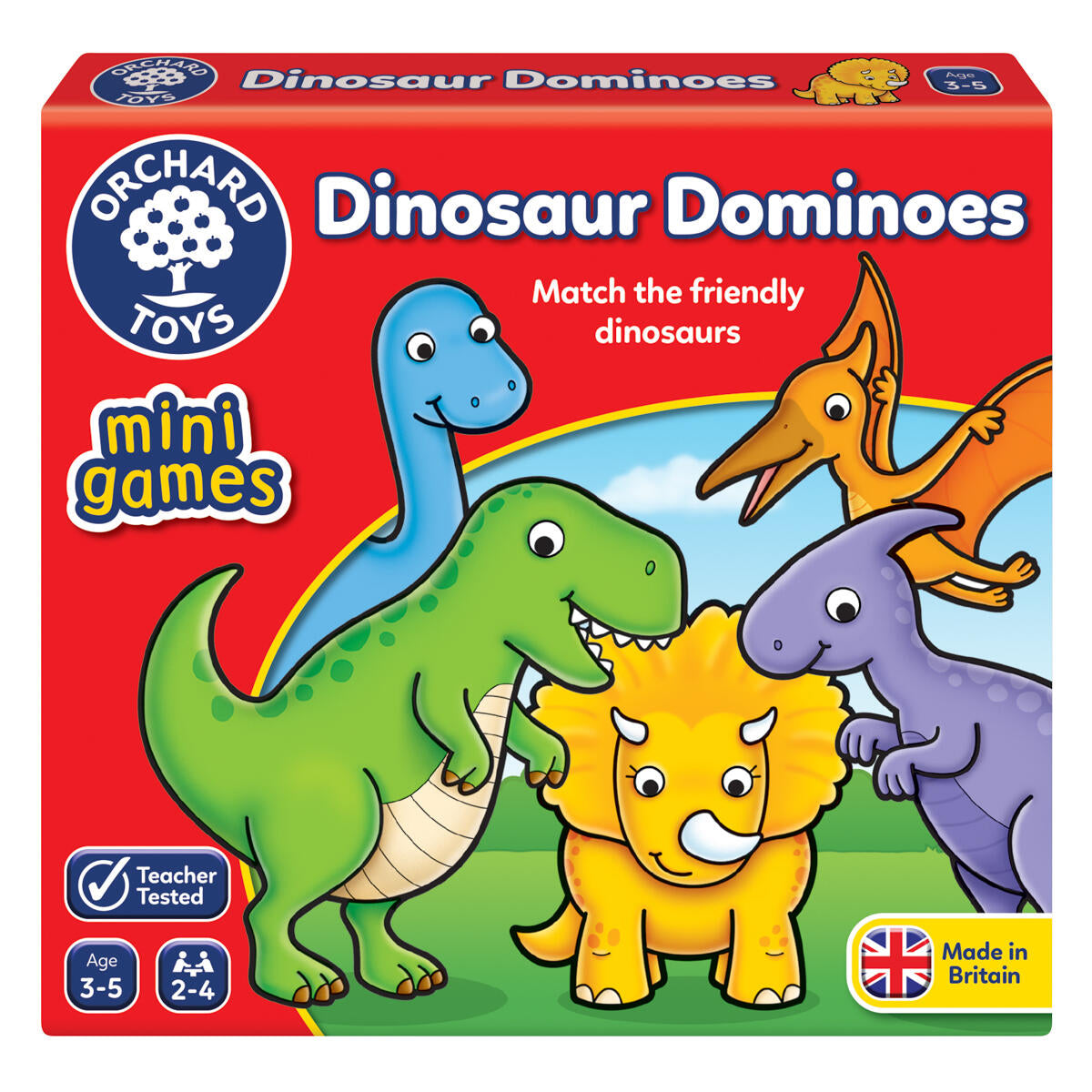  orchard toys dinosaur dominoes mini game