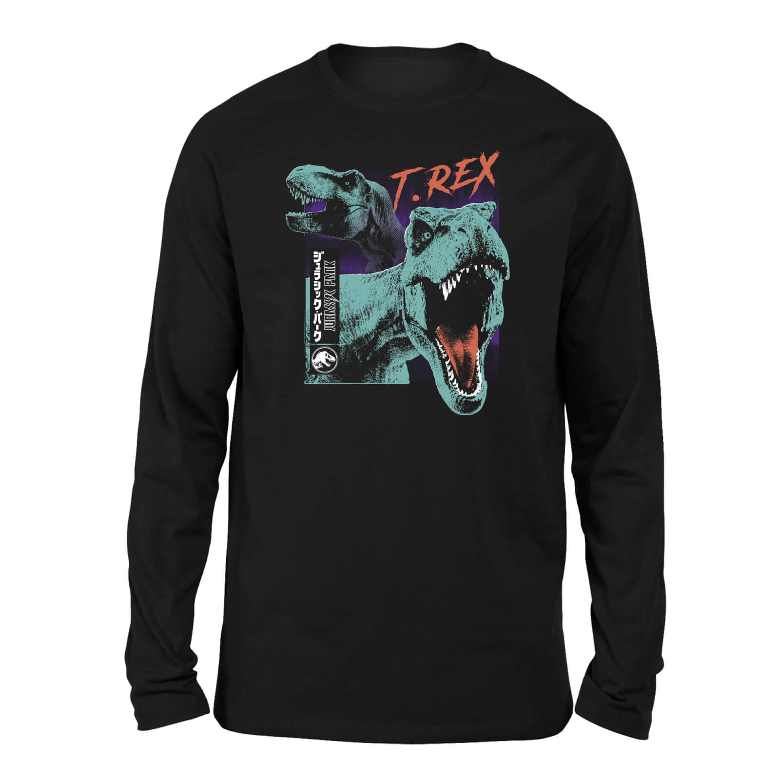 jurassic park t-rexes unisex long sleeved t-shirt