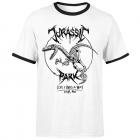 jurassic park raptor drawn unisex ringer t-shirt Main Thumbnail