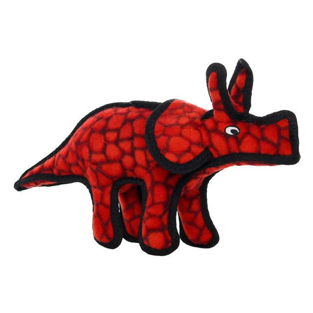 tuffy triceratops dinosaur dog toy