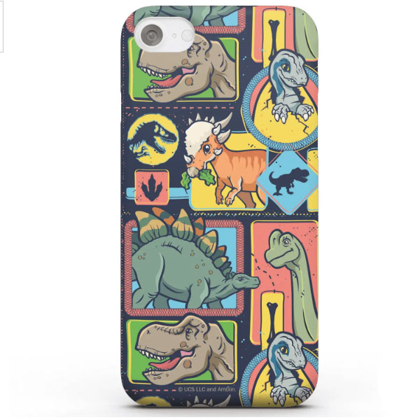 Jurassic Park Cute Dino Pattern Phone Case for iPhone and Android