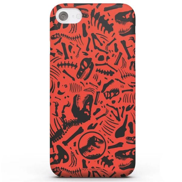 jurassic park red pattern phone case for iphone and android