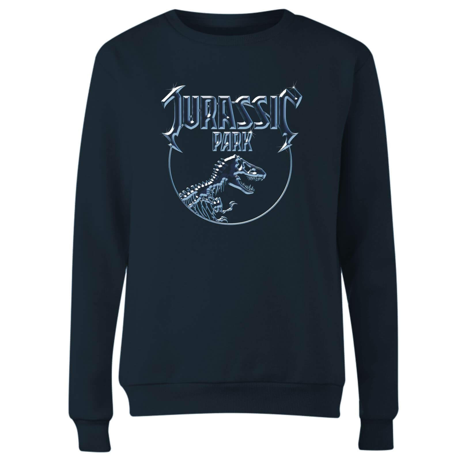 jurassic park logo metal womens sweatshirt