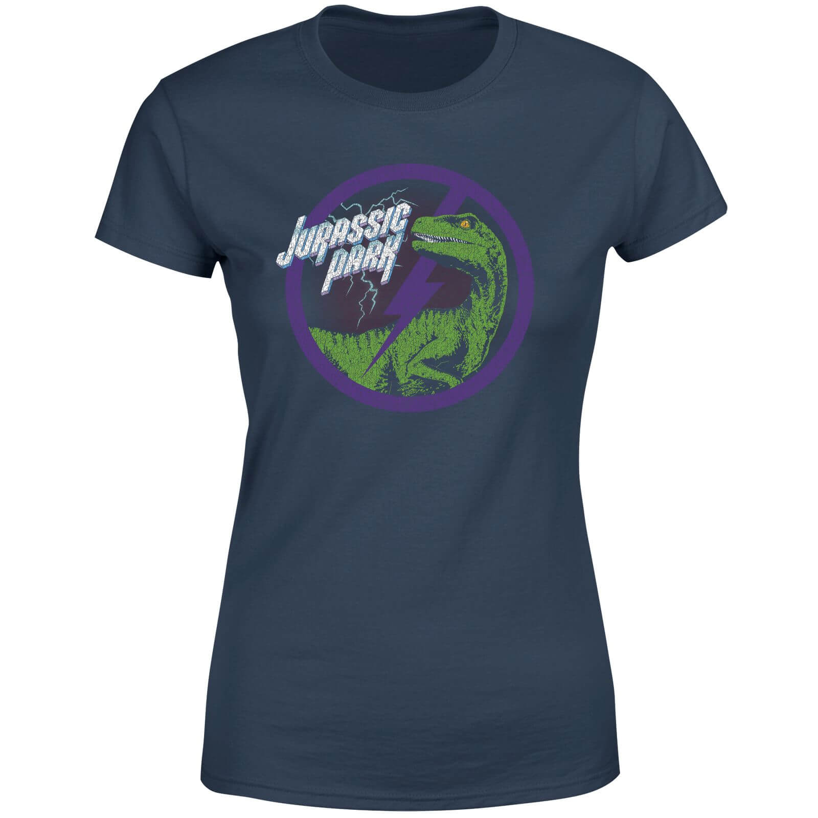  jurassic park raptor bolt womens t-shirt