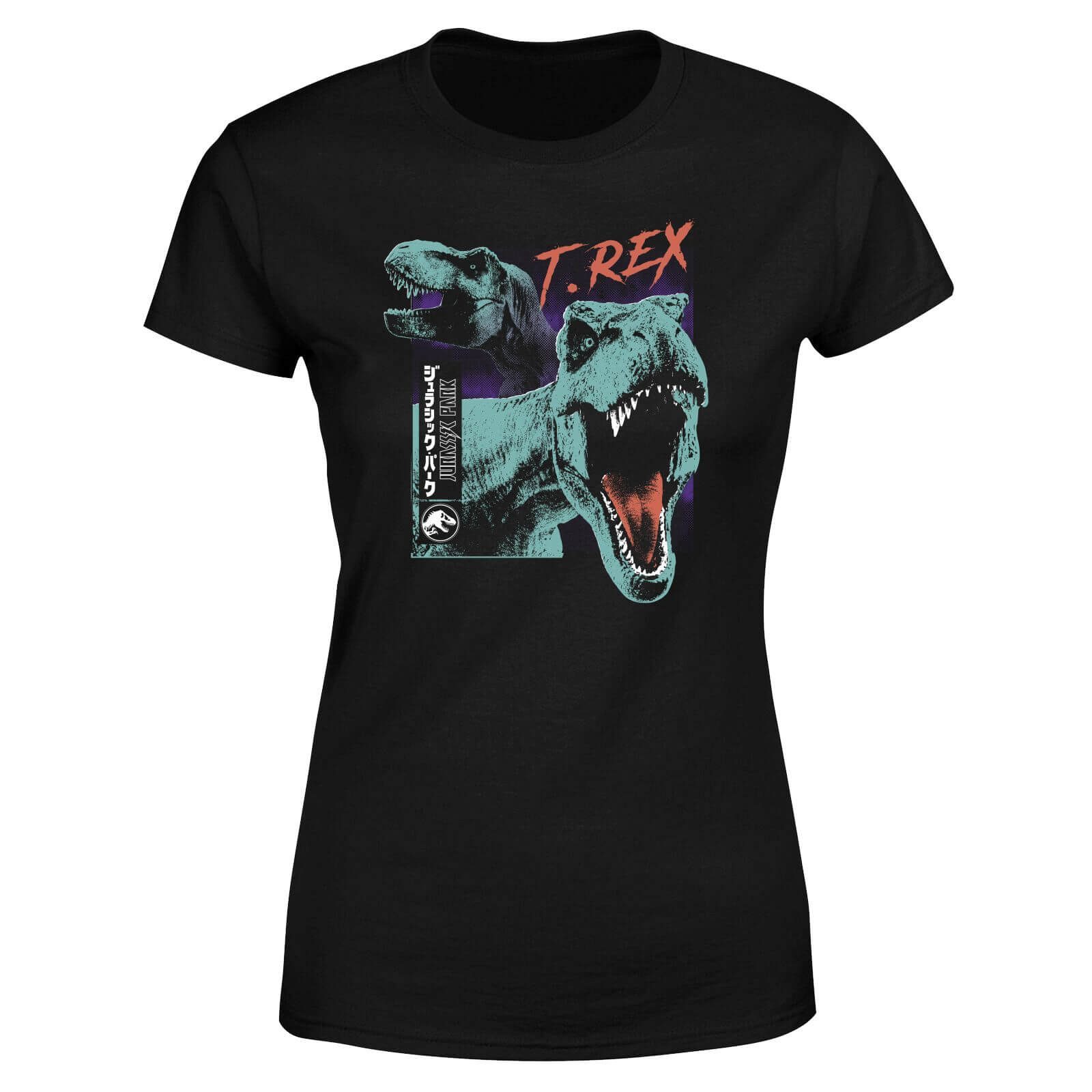 jurassic park t-rexes womens t-shirt