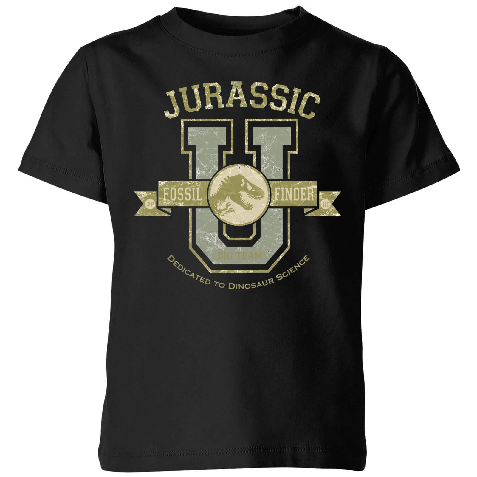 jurassic park fossil finder kids t-shirt