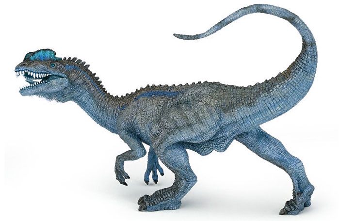dilophosaurus: carnivorous dinosaur which lived in the jurassic era
