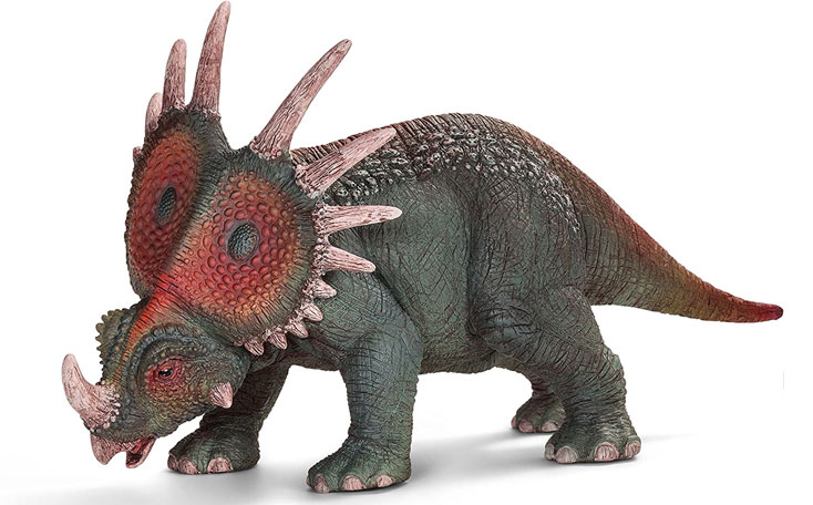 styracosaurus: herbivorous dinosaur which lived in the cretaceous era